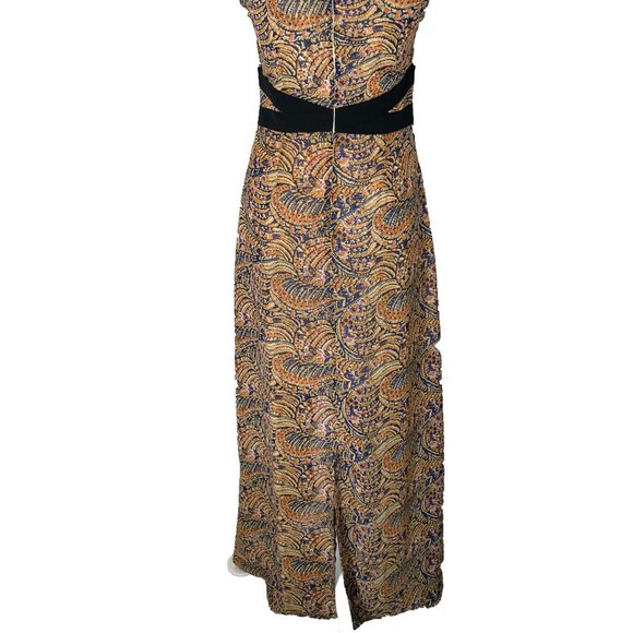 THML Printed Cut-Out Criss-Cross Maxi Dress - Picture 2 of 8
